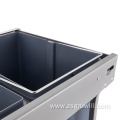 Detachable pull-out undercounter kitchen waste bin